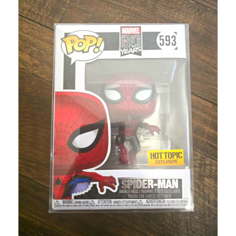 Funko Pop! Marvel 80 Years Spider-Man #593 Hot Topic Exclusive Vinyl Bobble